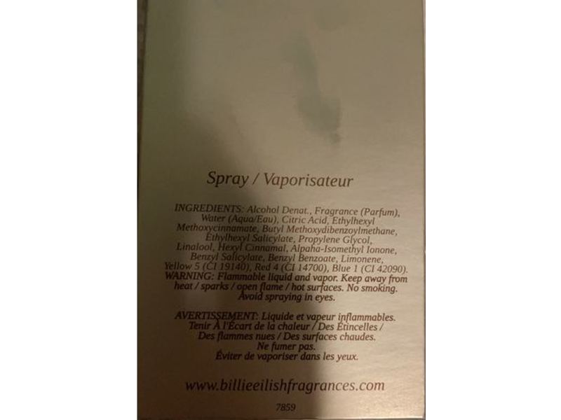 Billie Eilish Eau de Parfum, Vanilla & Musk,1.0 fl oz/30 mL