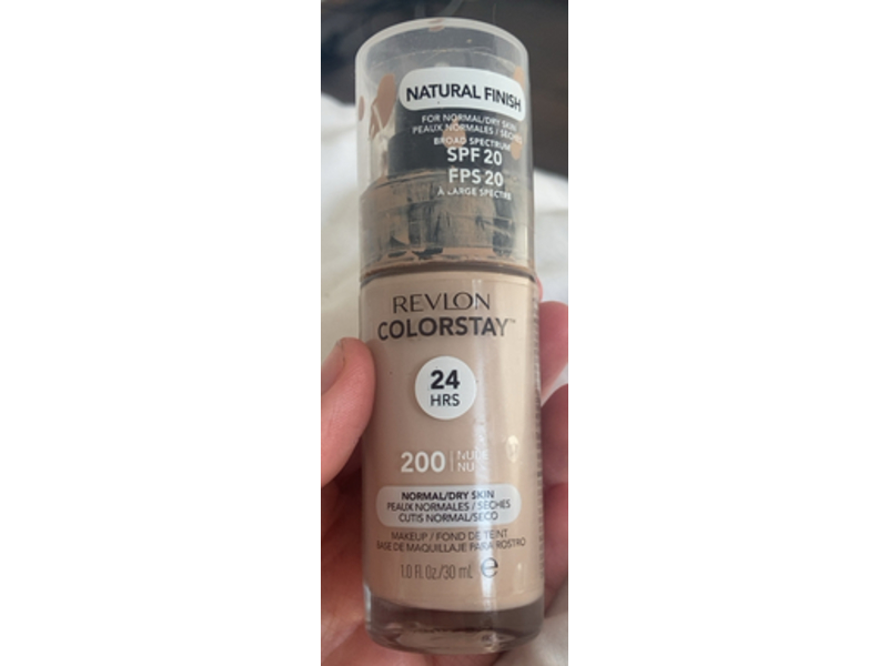 Revlon Colorstay Makeup Liquid Foundation, 200 Nude, SPF 20, 1.0 fl oz/30 mL