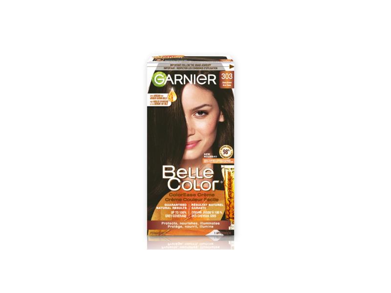 Garnier Belle Color Permanent Hair Color, 303 Ebony Brown, 1 Count