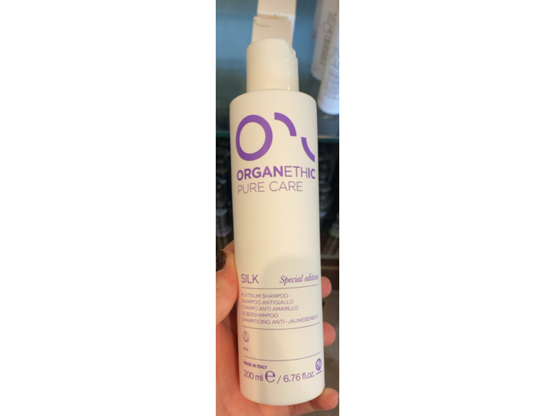 Organethic Pure Care Silk Platinum Shampoo, Aloe, 6.76 fl oz/200 mL