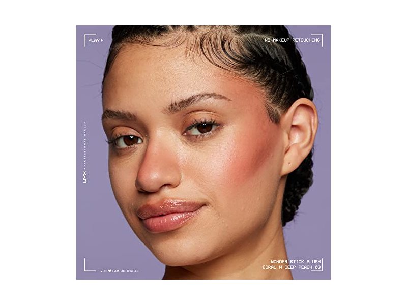 NYX Professional Makeup Wonder Stick Blush, Coral & Deep Peach, 0.14 oz/ 14 g