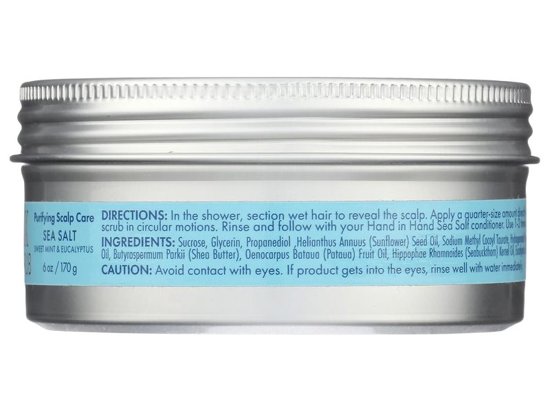 Hand In Hand Detox Scalp Scrub, Sea Salt, Sweet Mint & Eucalyptus, 6 oz/170 g