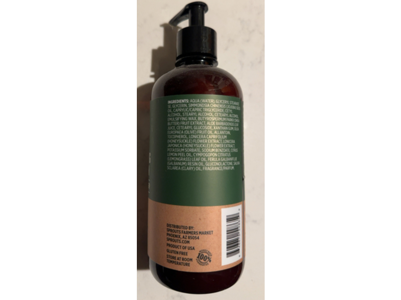 Sprouts Moisturizing Body Lotion, Sweet Grass & Ginger, 16 fl oz/473 mL