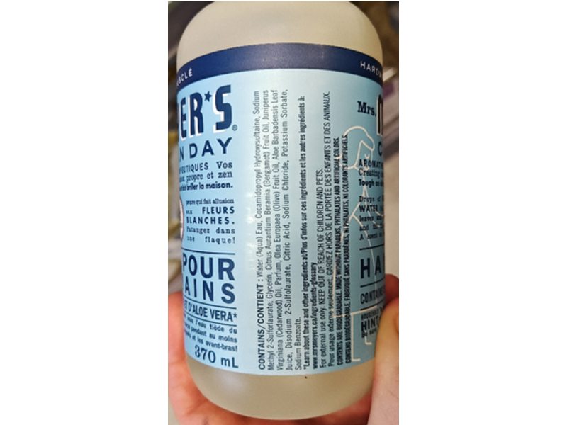 Mrs. Meyers Clean Day Hand Soap, Rain Water, 370 mL, Pack Of 6