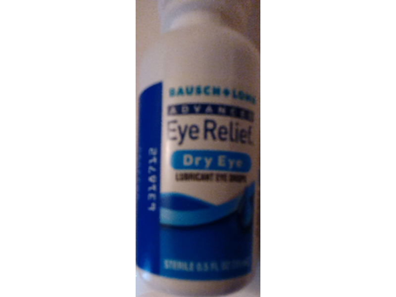 Bausch & Lomb Eye Relief Dry Eye Lubricant Eye Drops, 1.0 fl oz/30 mL