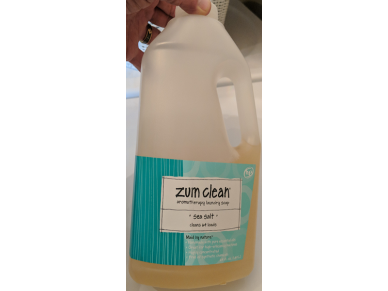 Zum Clean Aromatherapy Laundry Soap, Sea Salt, 64 Loads, 64 fl oz/1.89L