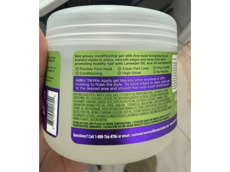 ORS Olive Oil Braidzone Edge & Braiding Gel, Lavender Oil, Acai Oil & Batana Oil, 8 oz/227 g
