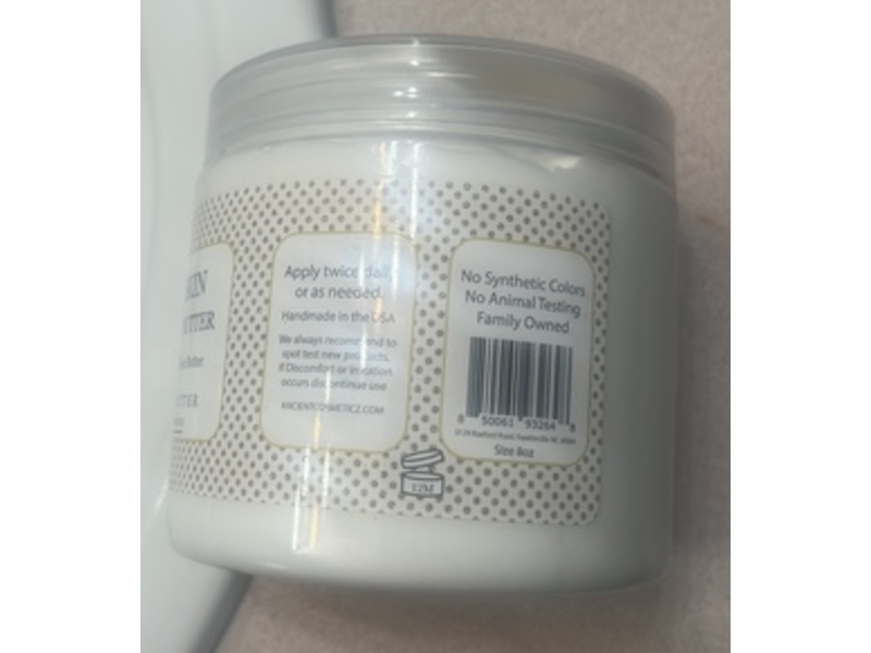 Ancient Cosmetics Dry Skin Double Butter Body Butter, Cocoa Butter + Shea Butter, 8 oz