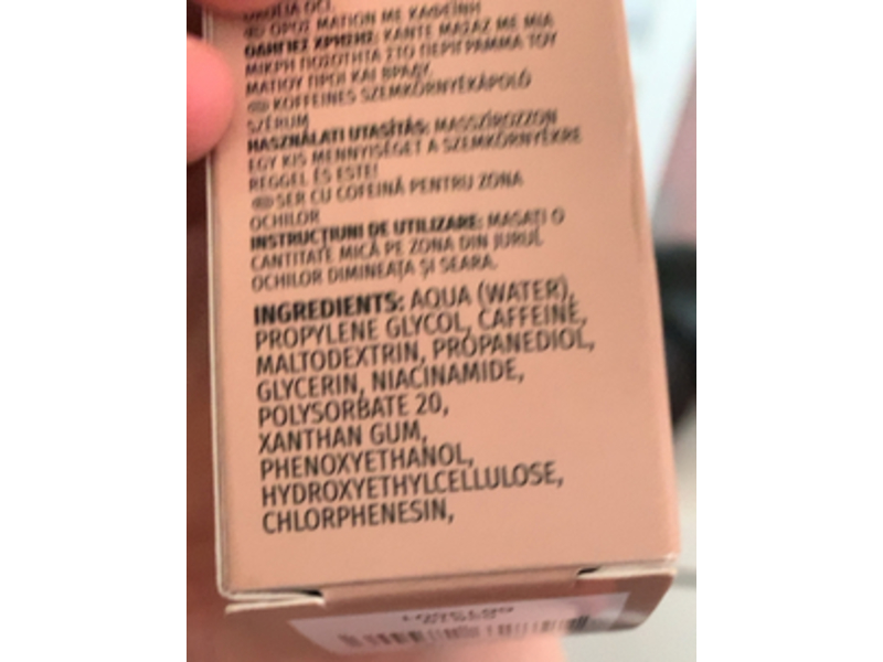 Ps Skin Caffeine Eye Serum, 0.84 fl oz/25 mL