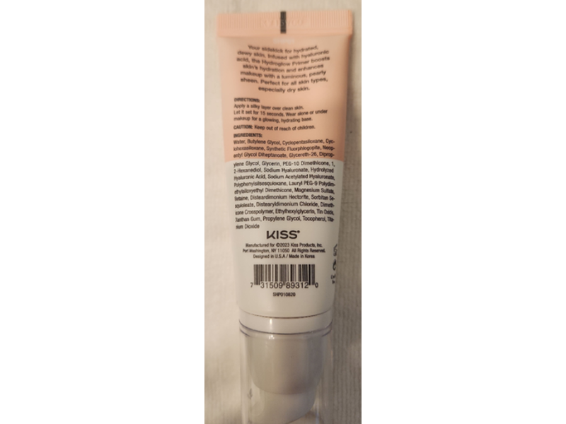 Joah Super Sidekick Hydroglow Primer, Hyaluronic Acid, 1.01 fl oz/30 mL