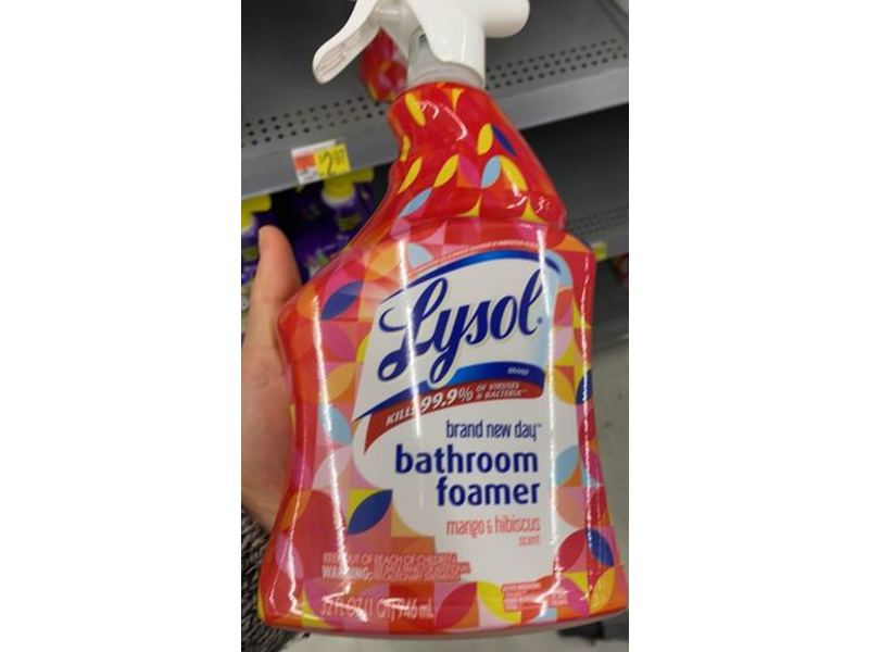 Lysol Bathroom Foamer, Mango & Hibiscus Scent, 32 fl oz/946 mL