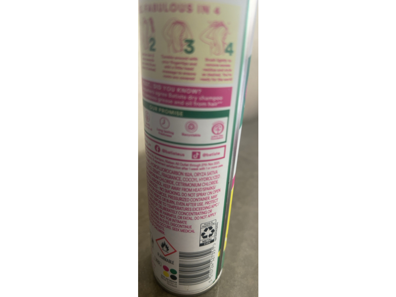 Batiste Dry Shampoo, Pink Pineapple, 3.81 oz/108 g