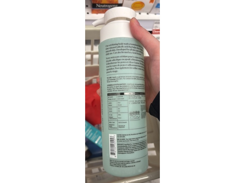 Naturium The Perfector Body Wash, Salicylic Acid, 16.9 fl oz/500 mL