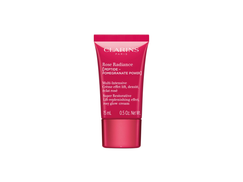 Clarins Rose Radiance Day Cream, Peptide-Pomegranate Power, 0.5 oz/15 mL