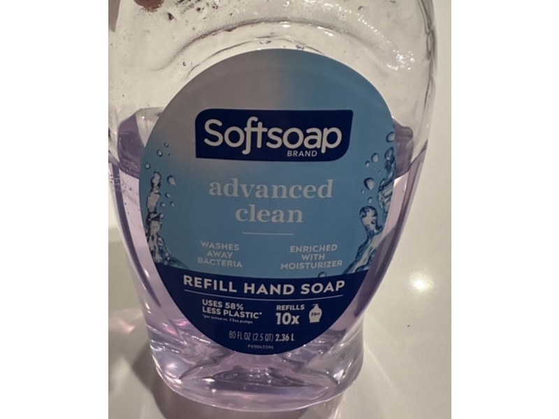 Softsoap Advanced Clean Hand Soap, 80 fl oz/2.36L