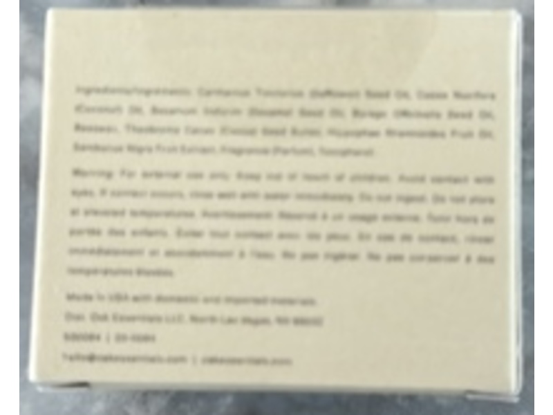 Oak Essentials Moisture Rich Balm, 1.4 fl oz/40 g