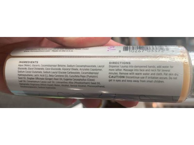 Rhonda Allison Pro Youth 10 Cleanser, Pumpkin, 4.1 fl oz/120 ml