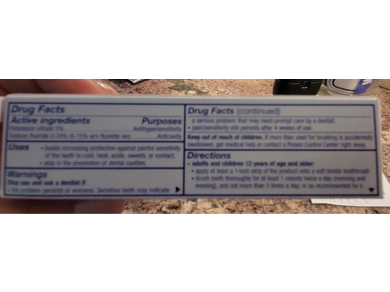 Sensodyne Extra Whitening Toothpaste, 0.8 oz/23 g