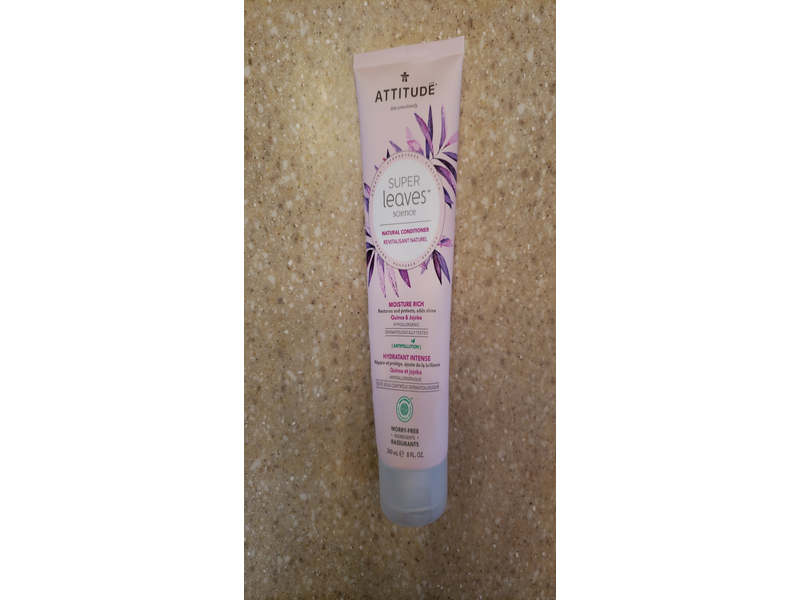 Attitude Super Leaves, Hypoallergenic Moisture Rich Conditioner, Quinoa & Jojoba, 8 fl oz