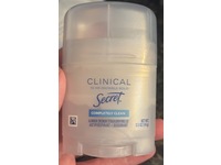 Secret Clinical Antiperspirant Deodorant, Completely Clean Scent, 0.5 oz/14 g - Image 3