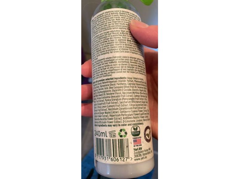 Yari Green Curls Light-Weight Detangler, 240 mL