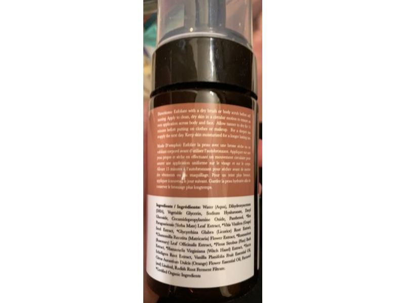 Beauty by Earth Self Tanner Mousse, Medium To Dark, 3.5 fl oz/97.5 mL