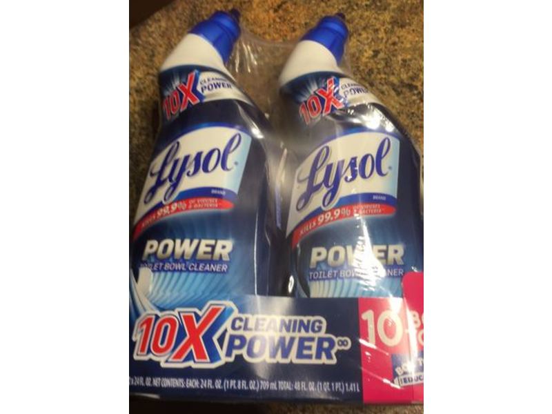 Lysol Power Toilet Bowl Cleaner, 24 oz, Value Pack