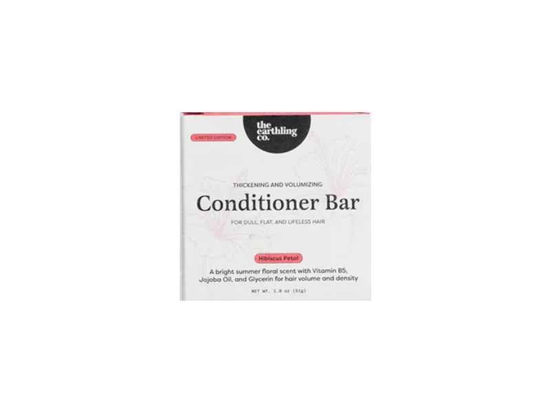 The Earthling Co. Conditioner Bar, Hibiscus Petal, 1.8 oz/51 g