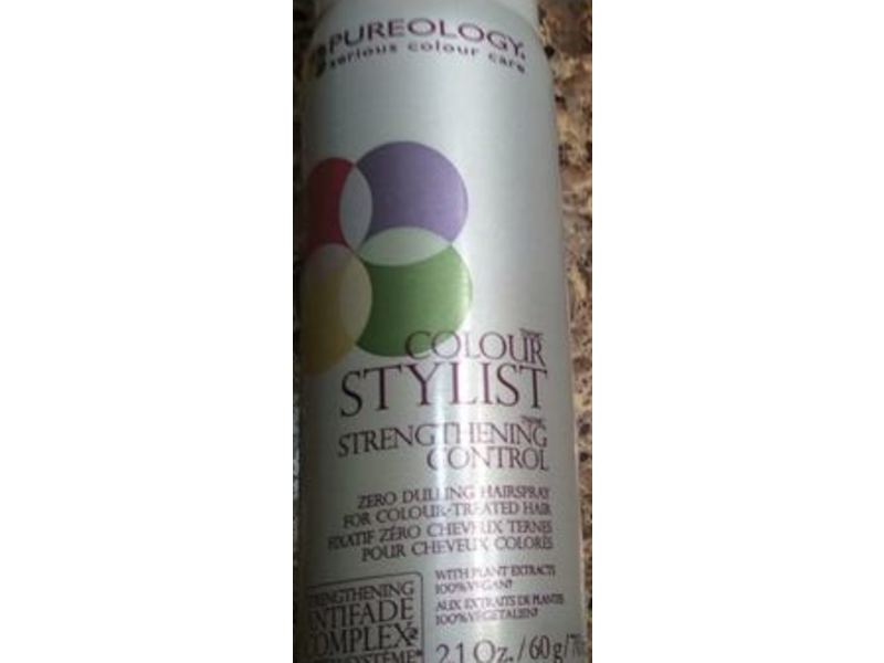 Pureology Colour Stylist Zero Dulling Hairspray, Strengthening Control, 2.1 oz/60 g