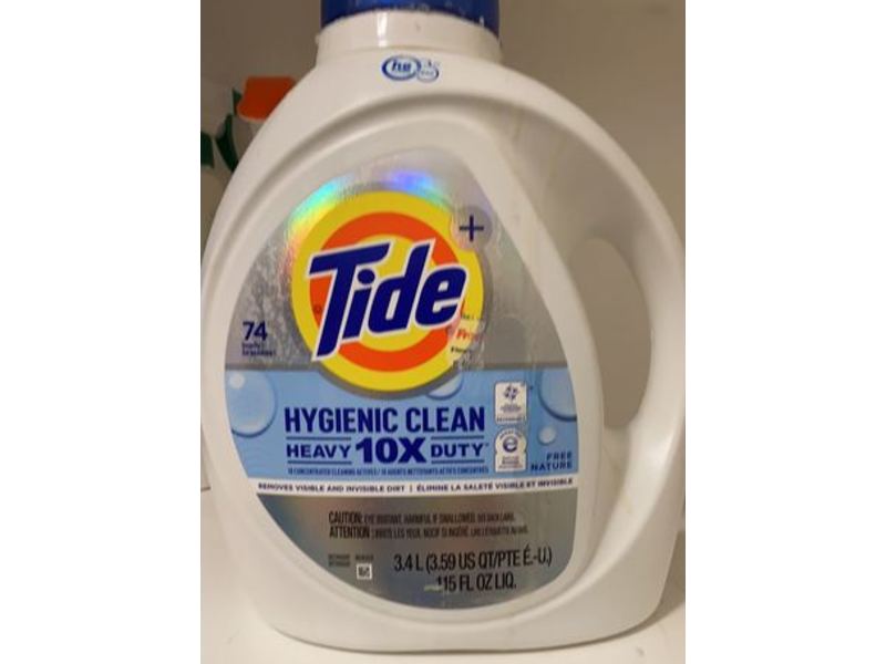 Tide Hygienic Clean Liquid Laundry Detergent, 74 Loads, 115 fl oz/3.4 L