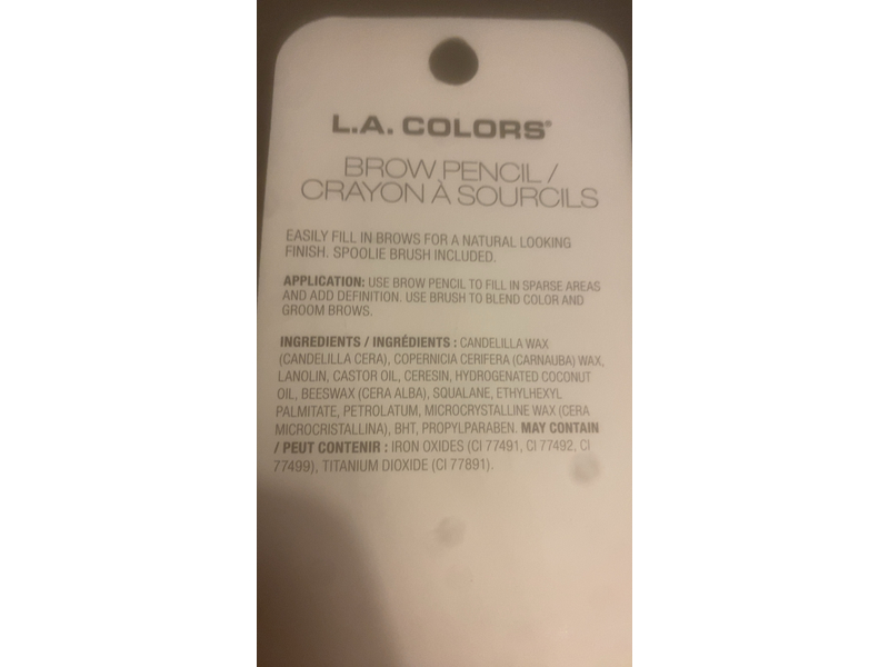 L.A. Colors Define & Fills Brow Pencil, Dark Blonde, 0.05 oz/1.5 g