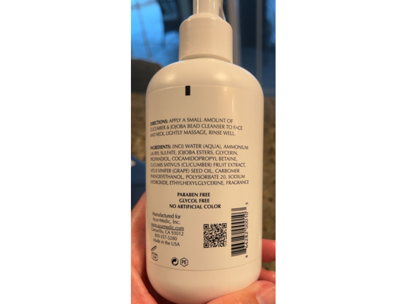 Ayur-Medic Bead Cleanser, Cucumber & Jojoba, 8 fl oz/237 mL