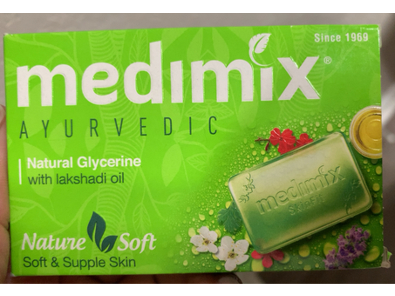 Medimix Ayurvedic Natural Glycerine Soap with Lakshadi Oil, 4.41 oz/125 g, Pack Of 3