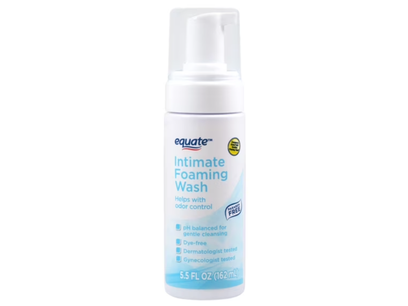 Equate Intimate Foaming Wash, 5.5 fl oz/162 mL