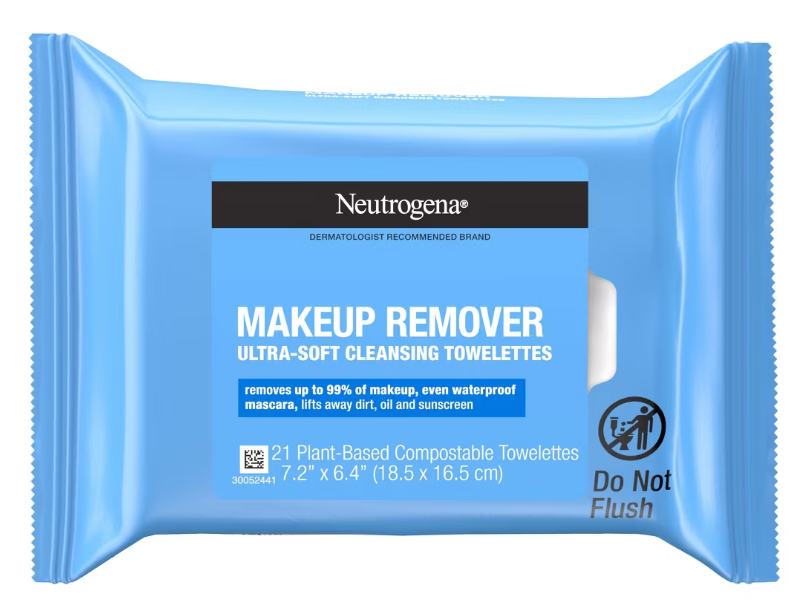 Neutrogena Makeup Remover Facial Cleansing Towelettes, 21 Count