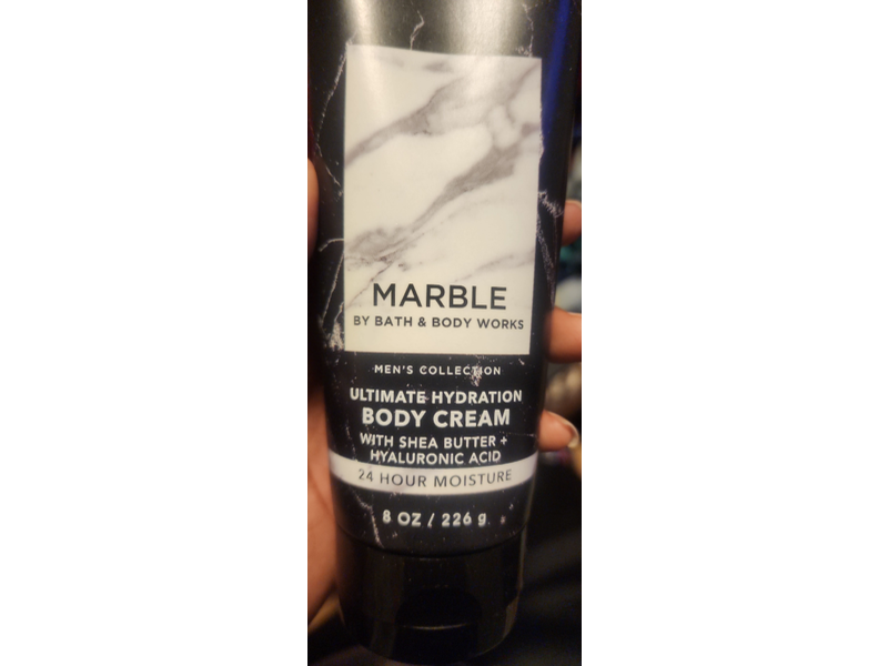 Bath & Body Works Ultimate Hydration Body Cream, Marble, Shea Butter + Hyaluronic Acid, 8 oz/226 g, Pack Of 3
