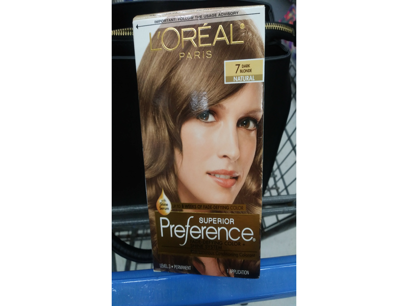 L'Oreal Paris Superior Preference Fade-Defying Color + Shine System, 7 Dark Blonde