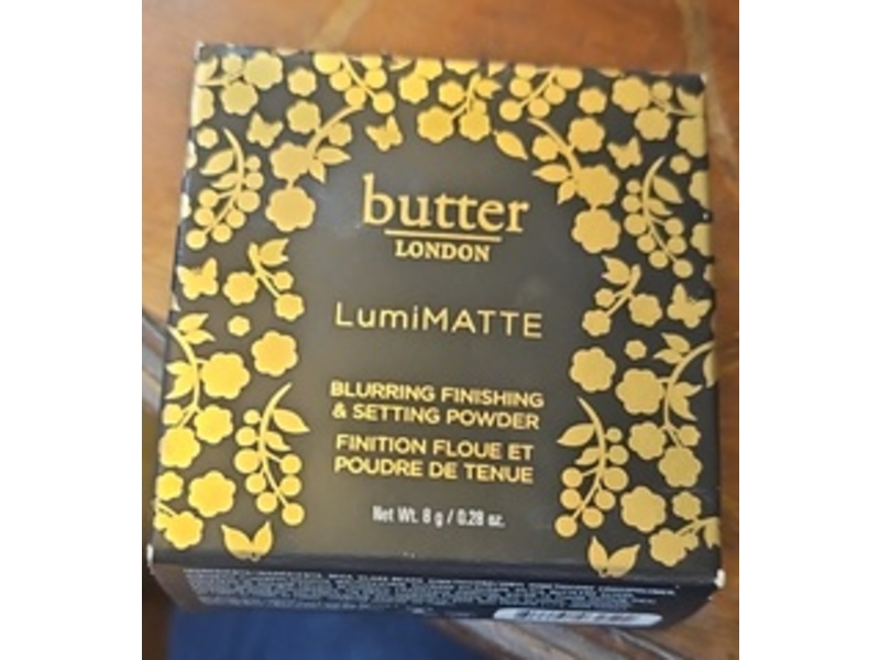 Butter London Lumimatte Blurring Finishing & Setting Powder, Porcelain/Light, 0.28 oz/8 g