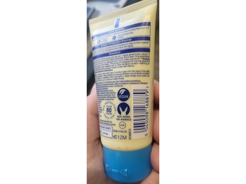 Boots Soltan Kids Once Protect & Play Suncare Lotion, SPF 50+, 1.69 fl oz/50 mL