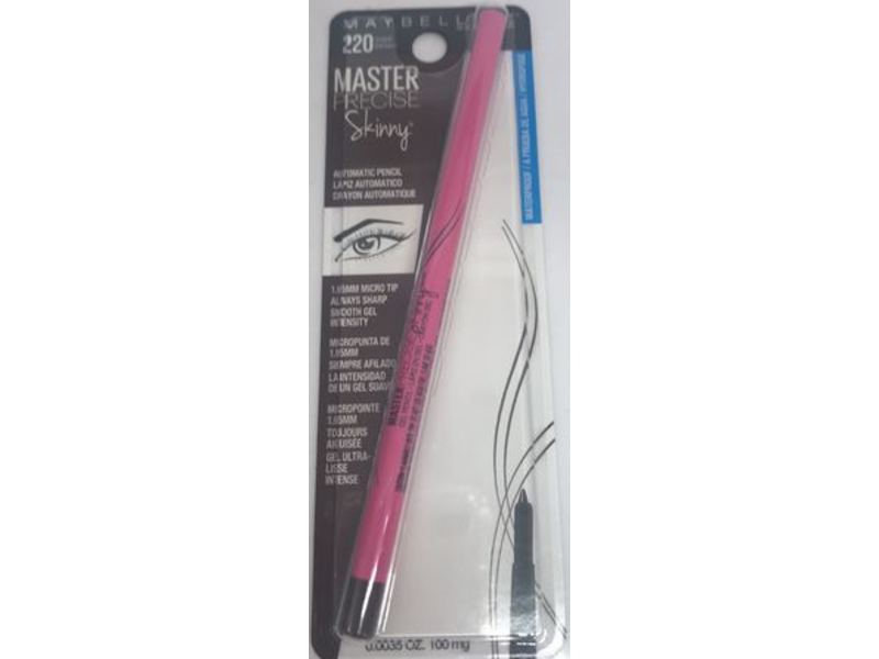 Maybelline New York Master Precise Skinny Automatic Pencil, 220 Sharp Brown, 0.0035 oz/100 mg