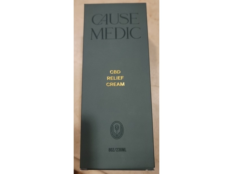 Cause Medic Cbd Relief Cream, 8 oz/236 mL
