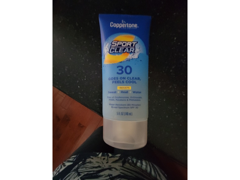 Coppertone Sport Clear Sunscreen Lotion, SPF 30, 5 fl oz/148 mL