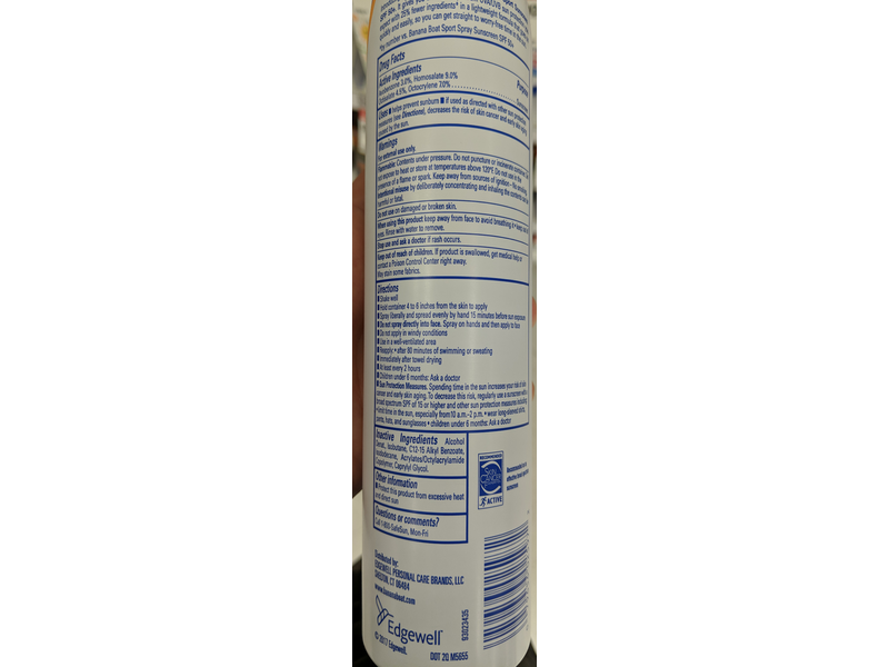 Banana Boat Simply Protect Sport Sunscreen Spray, SPF 50+, 9.5 oz