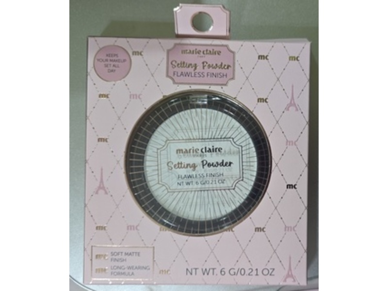 Marie Claire Flawless Finish Setting Powder, Universal, 0.21 oz/6 g