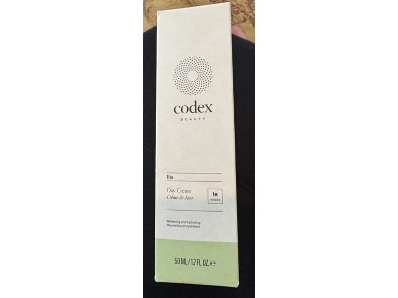 Codex Beauty Restoring & Hydrating Day Cream, Bia, 1.7 fl oz/50 mL