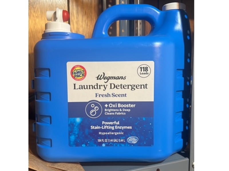 Wegmans Laundry Detergent, Fresh Scent, 118 Loads, 184 fl oz/5.44 L