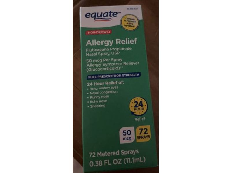 Equate Allergy Relief Nasal Spray, 0.38 fl oz /11.1 mL