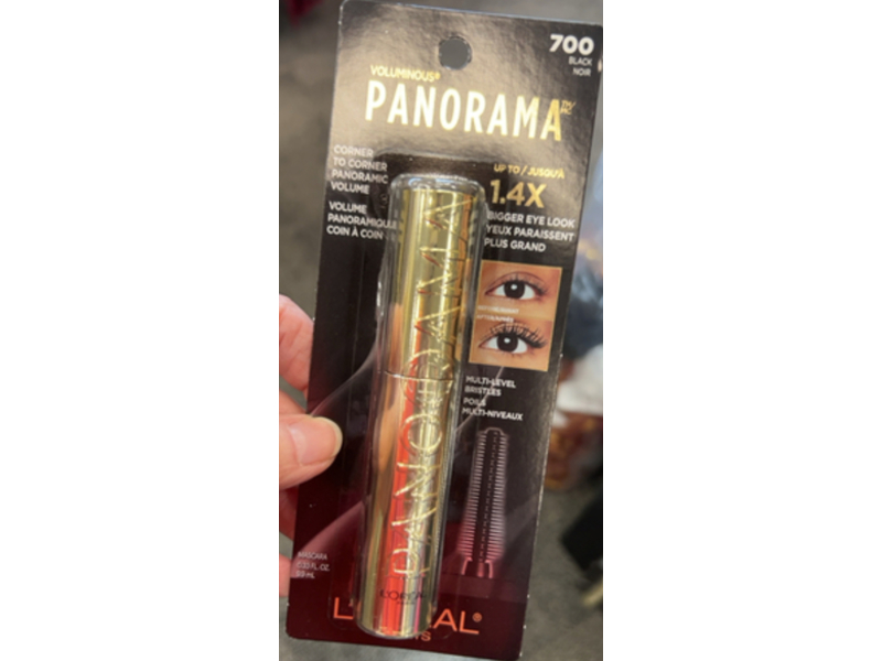 L’Oréal Paris Voluminous Panorama Mascara, 700 Black, 0.33 fl oz/9.9 mL