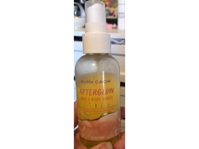 Aura Cacia AfterGlow Hair & Body Spritz, 4 fl oz/118 mL