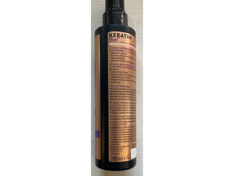 Syoss Keratin Heat-Activated Protecting Spray, 200 mL